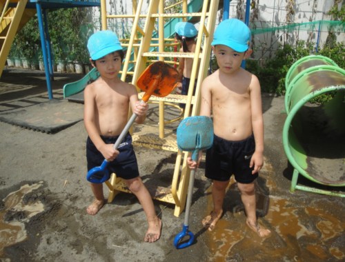 水遊び